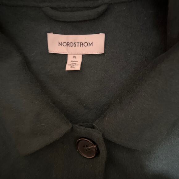 Women’s Nordstrom Green Wool Blend Oversized Coat NWT Size XL - Picture 12 of 14